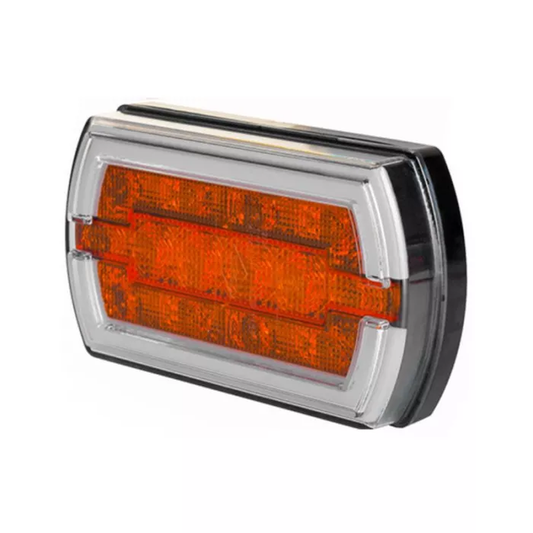 Kombinierte Seitenkennzeichenbeleuchtung mit LED, weiß-orange-rot, 12/24V universal