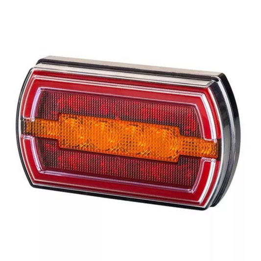 Kombinierter Rücklicht 3-Funktionen (LED) Orange-Rot 12/24V Universal
