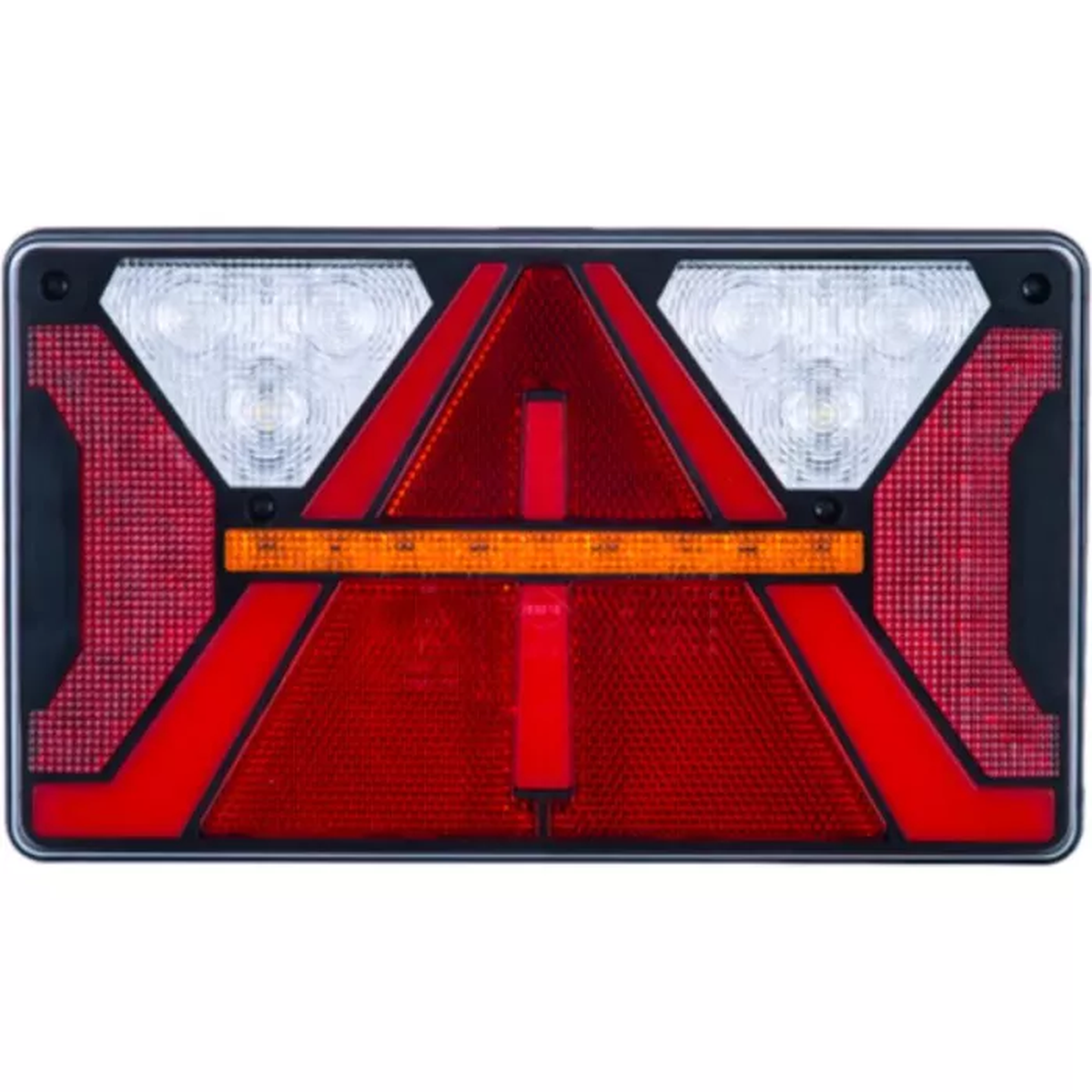 HECKVERBINDUNGSLAMPE (LED) WEISS-ORANGE-ROT 12/24V RECHTS