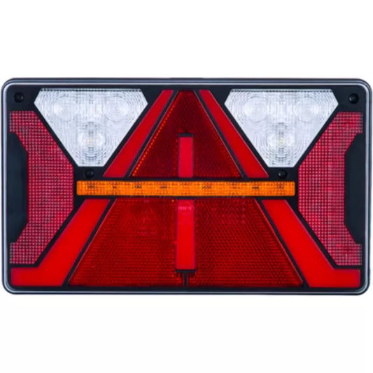 HECKVERBINDUNGSLAMPE (LED) WEISS-ORANGE-ROT 12/24V RECHTS