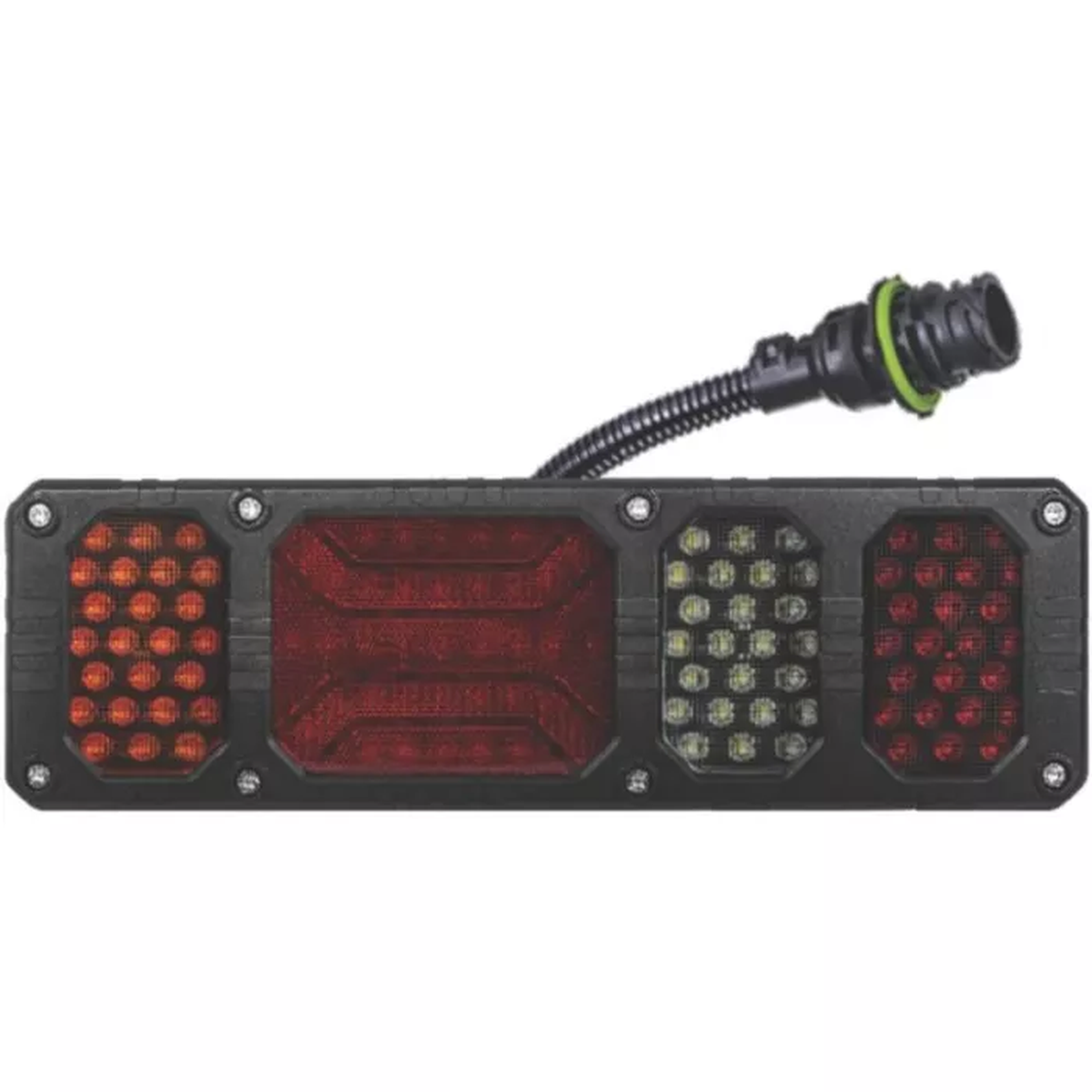 HECKKOMBILEUCHTE MIT REFLEKTOR (LED) WEISS - ORANGE - ROT 12/24V RECHTS