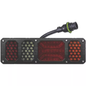 HECKKOMBILEUCHTE MIT REFLEKTOR UND STECKER (LED) WEISS-ORANGE-ROT 12/24V LINKS