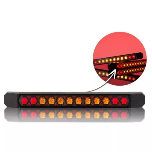 Kombinierter Rückleuchte mit statischem Blinker (LED) orange-rot 12/24V universell